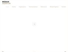 Tablet Screenshot of mosaik-agentur.ch